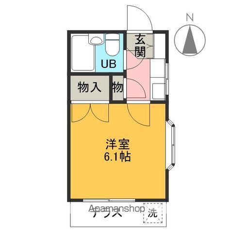 ハイツ港(1K/1階)の間取り写真