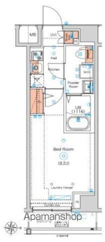 ジェノヴィア南千住Ⅷ(1K/2階)の間取り写真