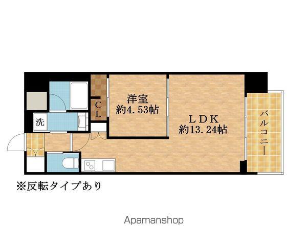 プレジオ永和ASIAN(1LDK/4階)の間取り写真