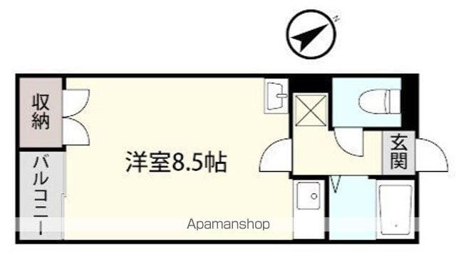 アシスト第2盛岡マンション(ワンルーム/2階)の間取り写真