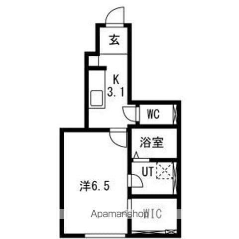 FIGAROⅦ(1K/1階)の間取り写真