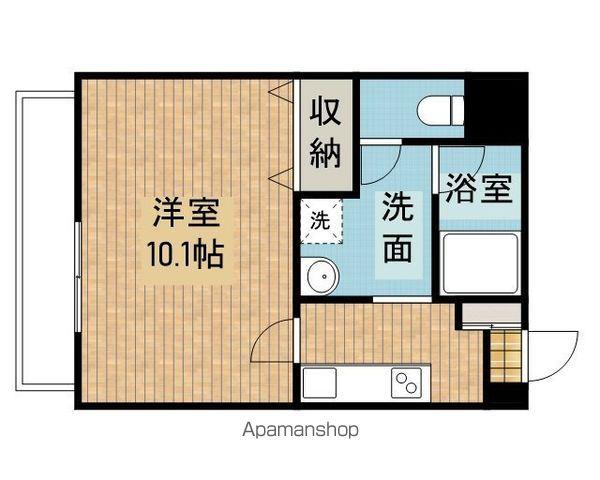 レフィナード(1K/10階)の間取り写真