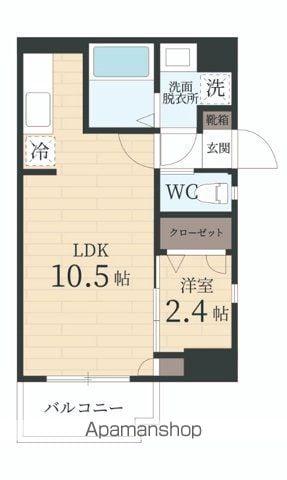 グランドゥール住吉・壱番館(1LDK/5階)の間取り写真