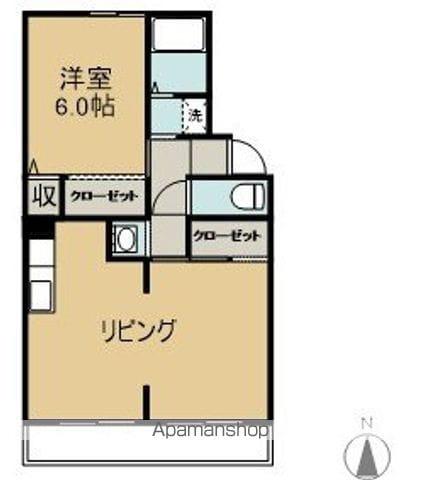 プレジールジュン(1LDK/1階)の間取り写真