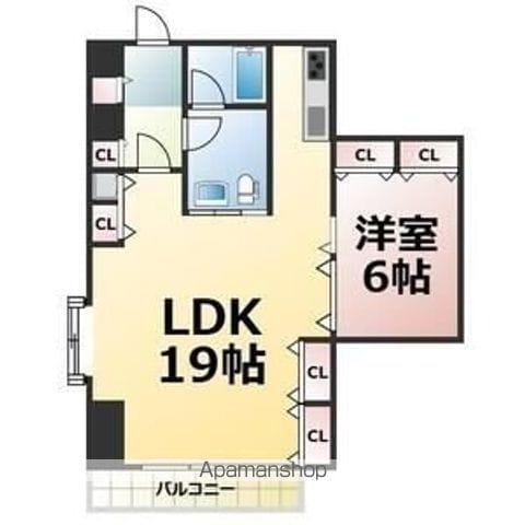 キュリアスコート(1LDK/2階)の間取り写真