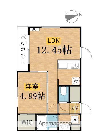 AZALEA(1LDK/2階)の間取り写真