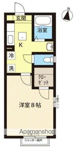 エクセルハイツ(1K/1階)の間取り写真
