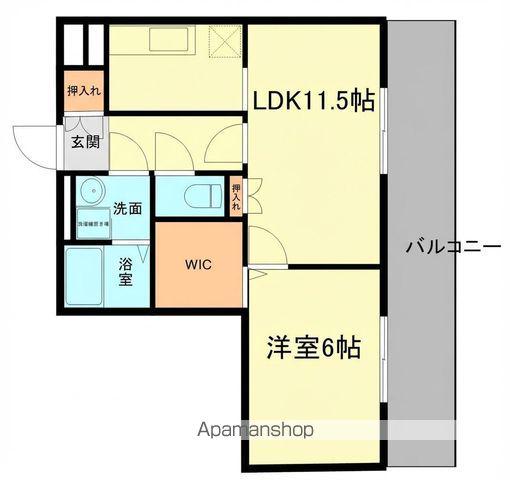 セジュールイマチ(1LDK/1階)の間取り写真