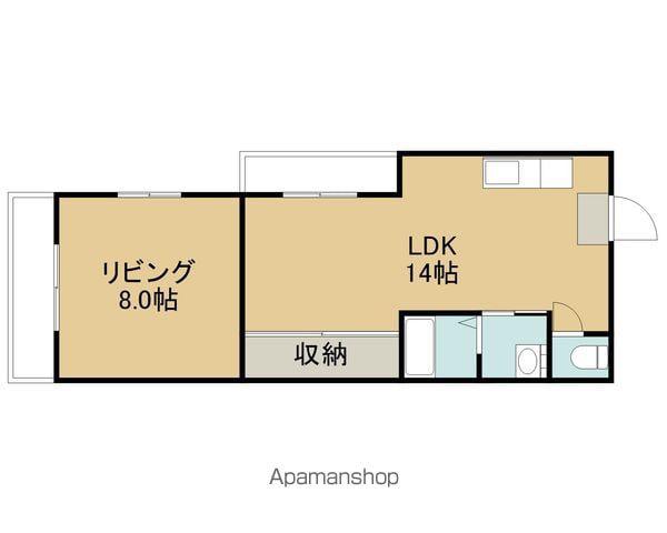 町田マンション(1LDK/3階)の間取り写真