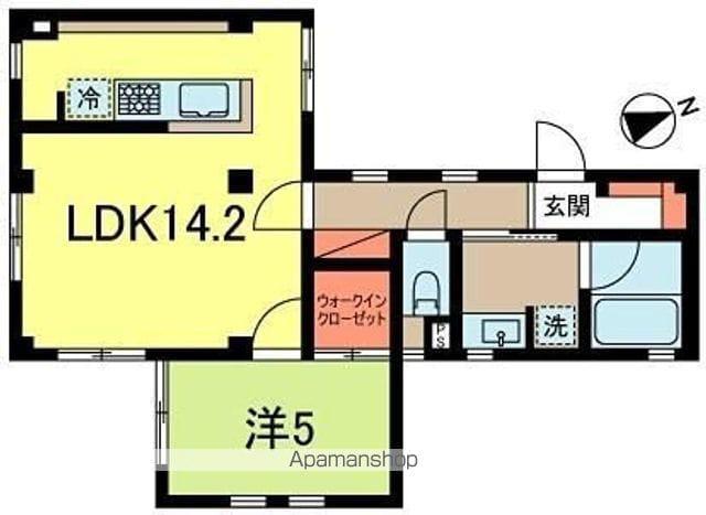 高井戸ユニバース(1LDK/2階)の間取り写真
