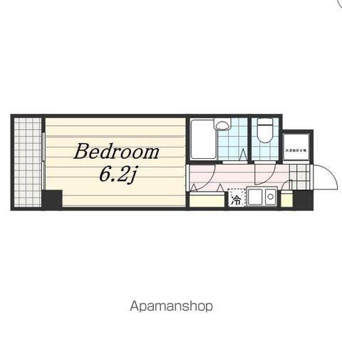 ラ・コート・ドール津田沼(1K/4階)の間取り写真