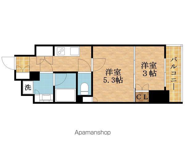 ウエリスアーバン守口(2K/10階)の間取り写真