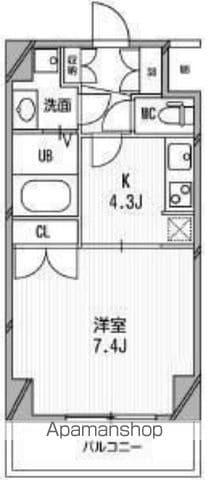 スペーシア高円寺Ⅰ(1K/1階)の間取り写真