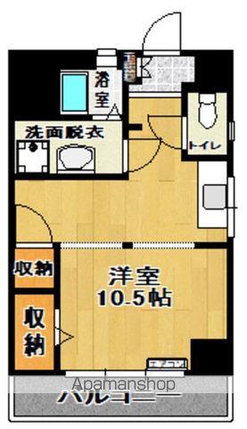 定功ビル(ワンルーム/5階)の間取り写真