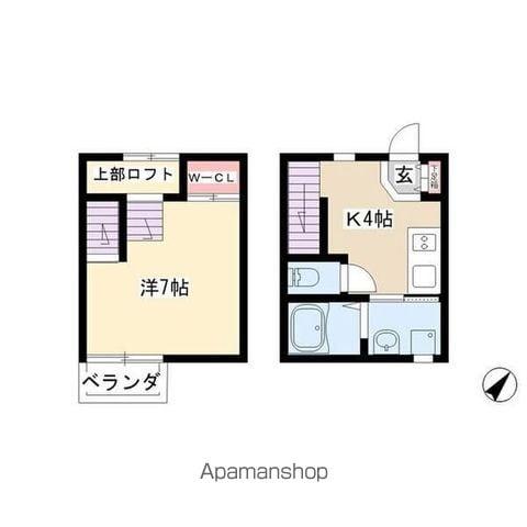 CERISIER(1K/1階)の間取り写真