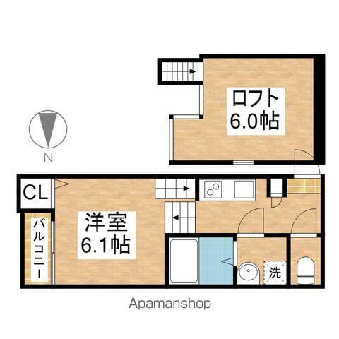 メゾン・ド・クレイン(1K/1階)の間取り写真