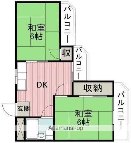 豊中エースハイツ(1DK/5階)の間取り写真