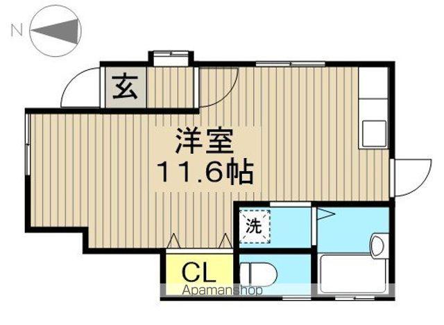 レモンハウス(ワンルーム/1階)の間取り写真