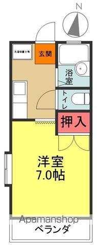 サンハイツ郷ケ丘(1K/2階)の間取り写真