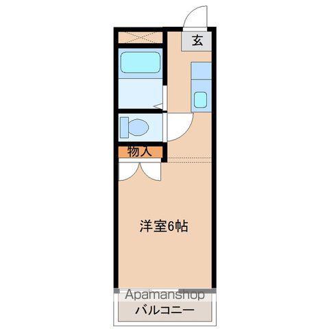 シティハイム(1K/3階)の間取り写真