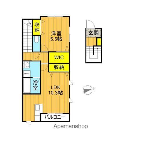 ルーチェ香久池(1LDK/3階)の間取り写真