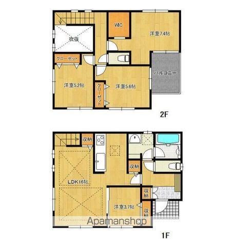 つくばエクスプレス 流山おおたかの森駅 徒歩10分 2階建 築4年(4LDK)の間取り写真