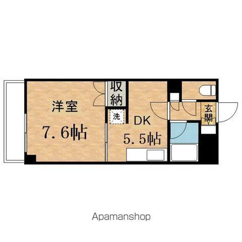 ソフィアレジデンス(1DK/4階)の間取り写真