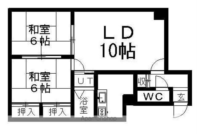 パレーシャルKⅡ(2LDK/1階)の間取り写真