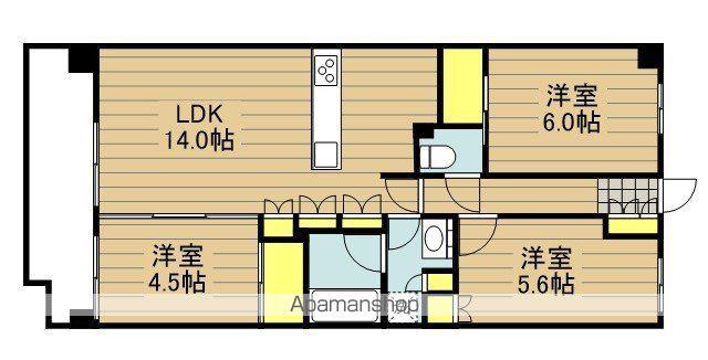 THEパームス戸田マスターグレイス(3LDK/6階)の間取り写真