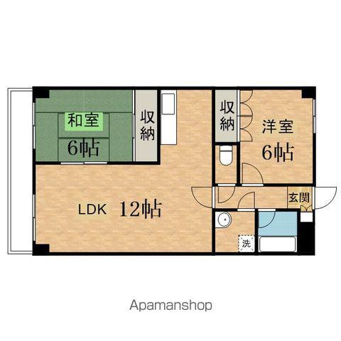 アネックス鶴牧(2LDK/2階)の間取り写真