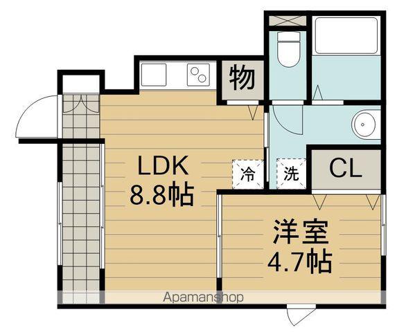 グランフェリス(1LDK/1階)の間取り写真