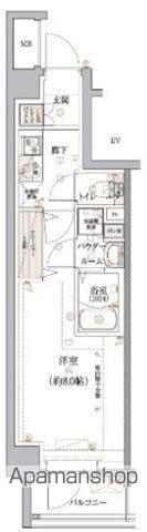 ECREDE上板橋(1K/5階)の間取り写真