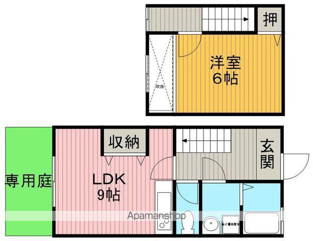 宮山町４−３−２（松尾テラス）(1LDK)の間取り写真