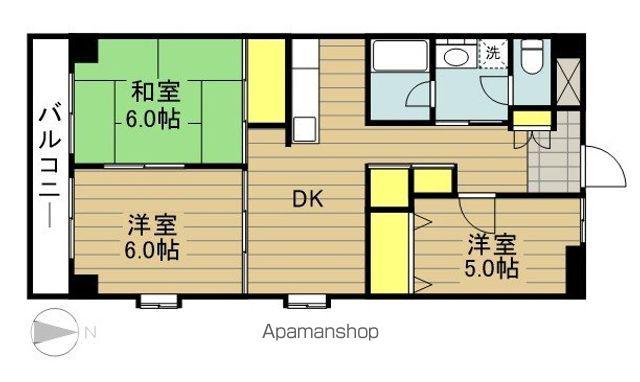 KODAヒルズ戸田(3DK/3階)の間取り写真