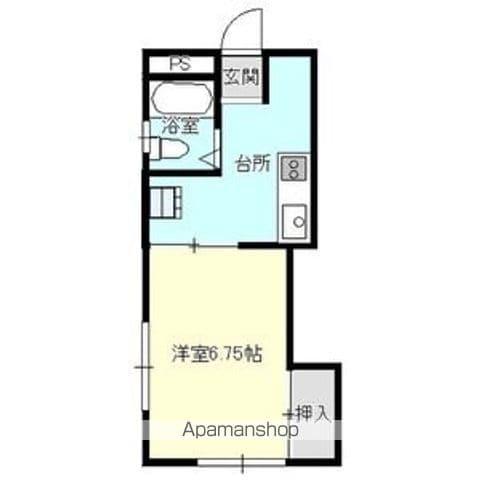 ラビハウス8(1K/2階)の間取り写真