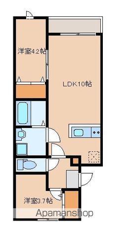 JFコート博多(2LDK/1階)の間取り写真