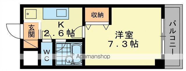 ひまわり壱番館(1K/4階)の間取り写真