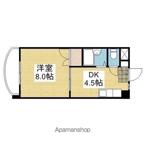 R5マンション(1DK/2階)の間取り写真