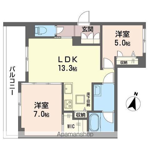 グレイスレジデンス(2LDK/1階)の間取り写真
