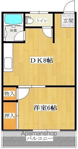 セントラルビル(1LDK/2階)の間取り写真
