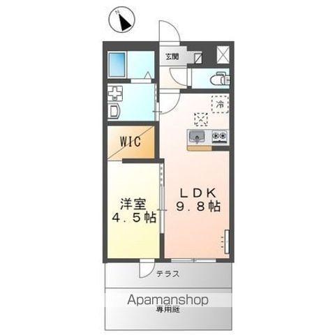 ポンテ リング弐番館(1LDK/1階)の間取り写真