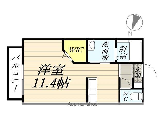 アイコーポ鎌倉台Ⅱ(ワンルーム/1階)の間取り写真