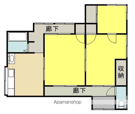 鹿児島本線 八代駅 徒歩37分 1階建 築39年(3DK)の間取り写真