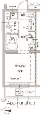 RELUXIA方南町Ⅱ(ワンルーム/1階)の間取り写真