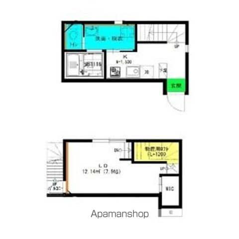 CERISIER(1K/1階)の間取り写真
