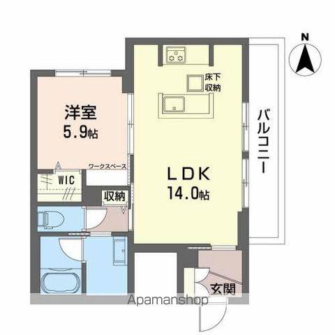 SHA MAISON ESTATE(1LDK/1階)の間取り写真