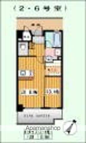 ロイヤルライン周船寺(1LDK/9階)の間取り写真