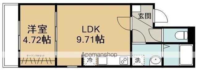 GRADUS南大塚(1LDK/1階)の間取り写真