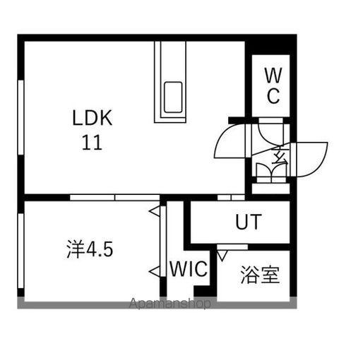 ALIVIS菊水(1LDK/5階)の間取り写真