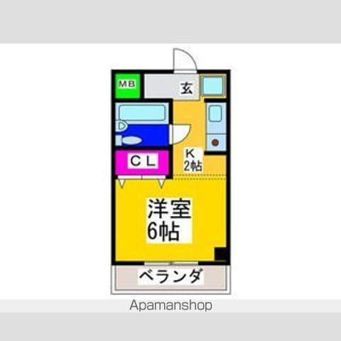 サンヒルズ和泉(1K/3階)の間取り写真